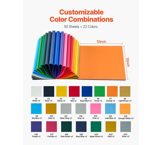 Šilumos perdavimo vinilas rinkinys 50 lapų5