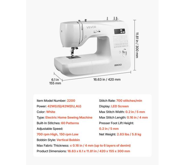 Kompiuterizuota siuvimo mašina su 60 dygsnių programų6