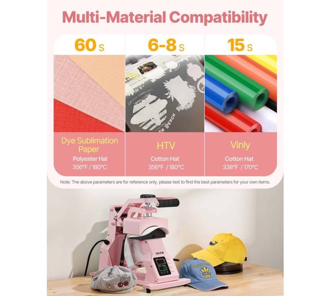 kepurių šilumos presas3