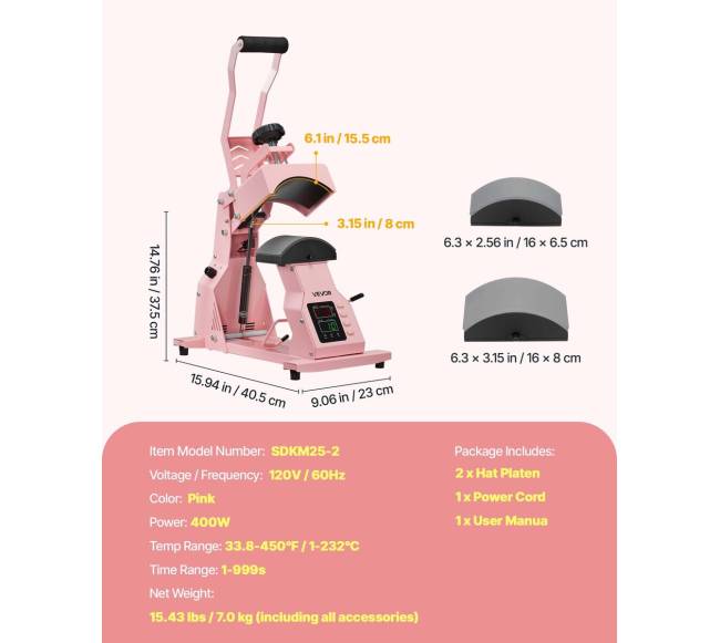 kepurių šilumos presas6