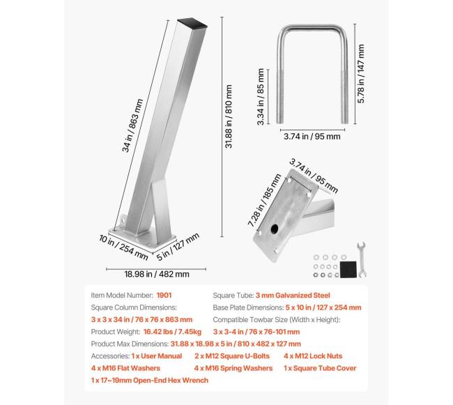 Laivo antgalis su U formos varžtais6