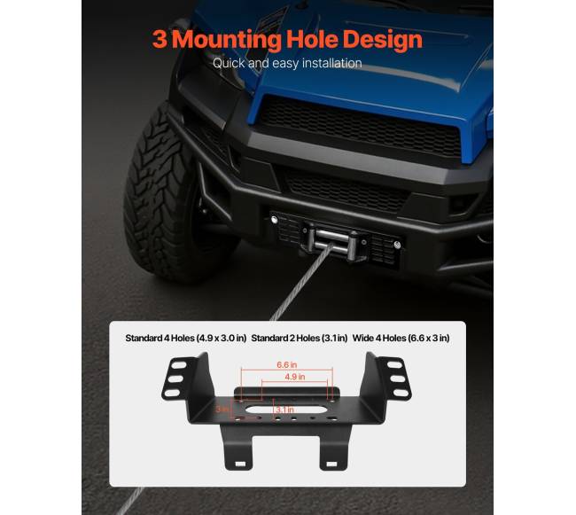 Polaris Ranger winčo laikiklis (2010-2021)4