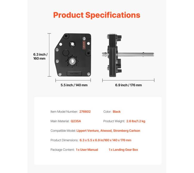 RV penkių ratų nusileidimo pavara6