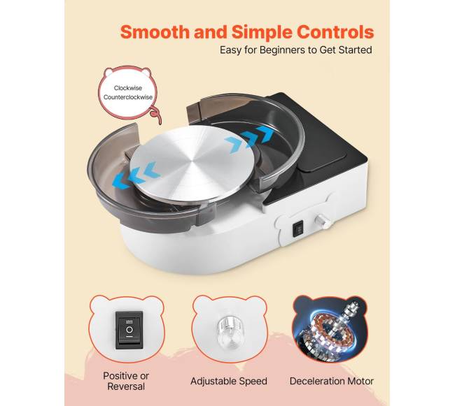 Elektrinis mini keramikos ratas vaikams ir suaugusiems2