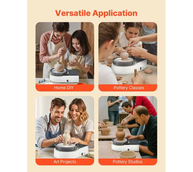 Elektrinis mini keramikos ratas vaikams ir suaugusiems4