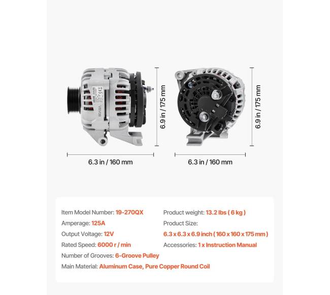 Automobilio generatorius Chevy Impala ir Monte Carlo6