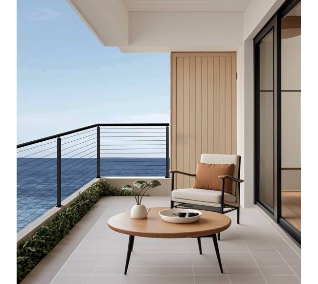 Kabelinė turėklų kolona su išgręžtomis skylėmis7