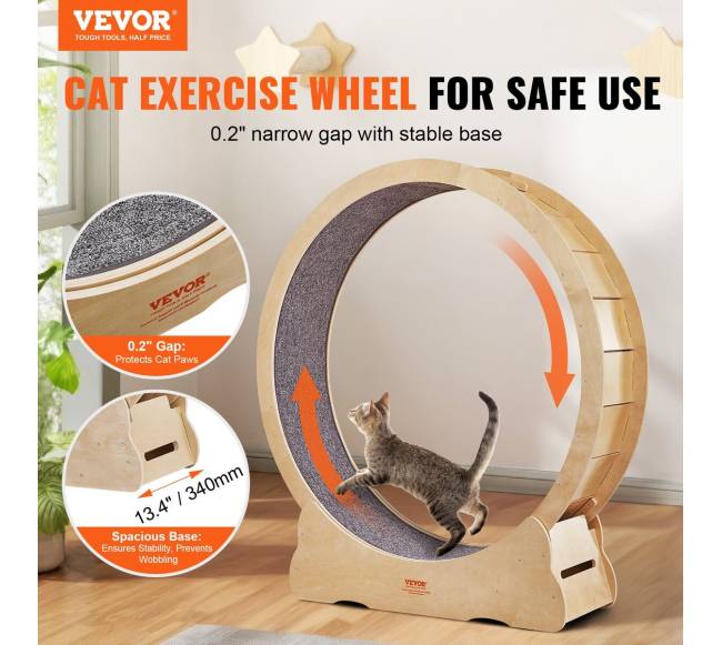 Katės bėgimo ratas su kilimu ir žaislu1