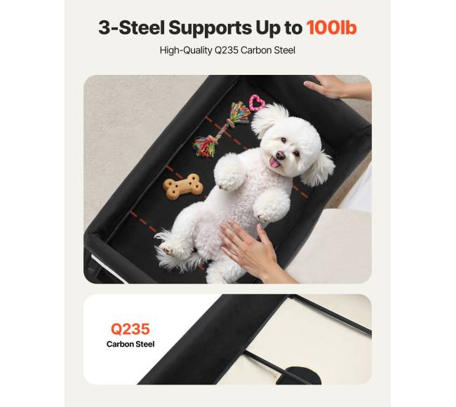 Sulankstoma pakelta lova šunims su ratukais3