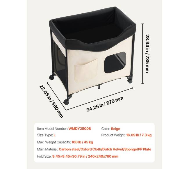 Sulankstoma pakelta lova šunims su ratukais6