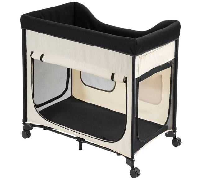 Sulankstoma pakelta lova šunims su ratukais8