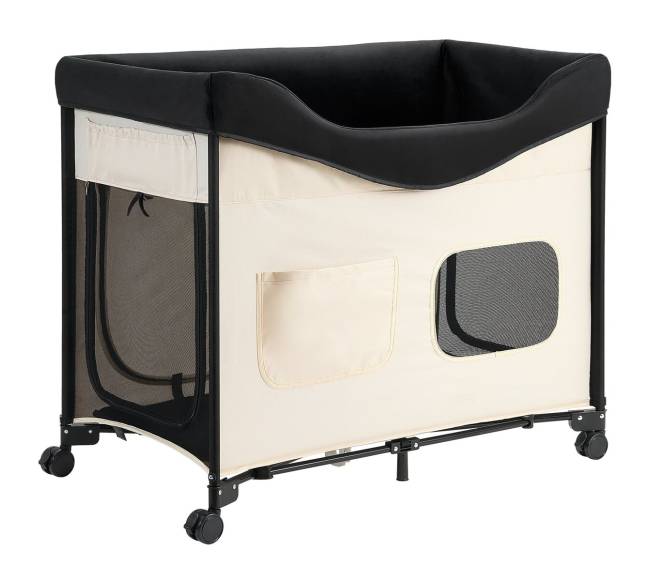 Sulankstoma aukšta šuns lova su ratais ir maišeliais XL9