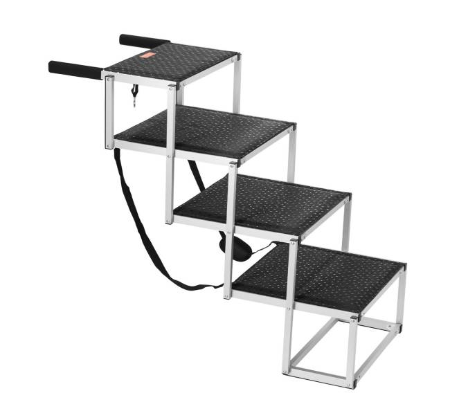 Keturios laiptelių sulankstomos šunų kopėčios automobiliams8