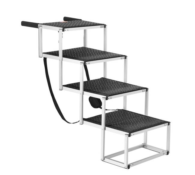 Keturios laiptelių sulankstomos šunų kopėčios automobiliams9