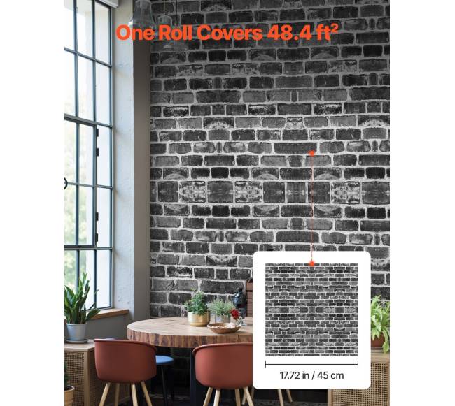 Pilkas lipnus tapetas 45cm x 10m miegamajam3