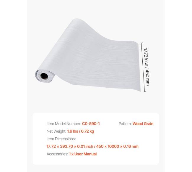 Lipni tapetai su medžio raštu 45 cm x 10 m6