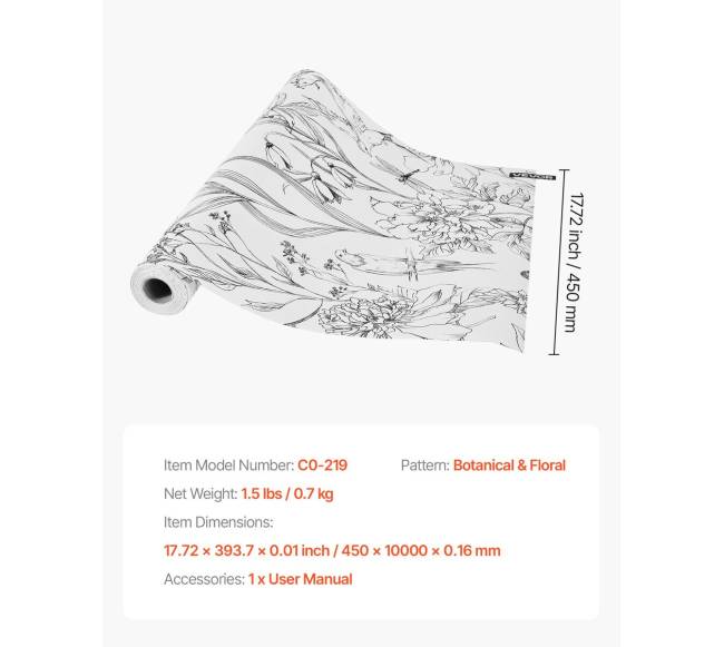 Lipni tapetai balti su gėlių raštu6