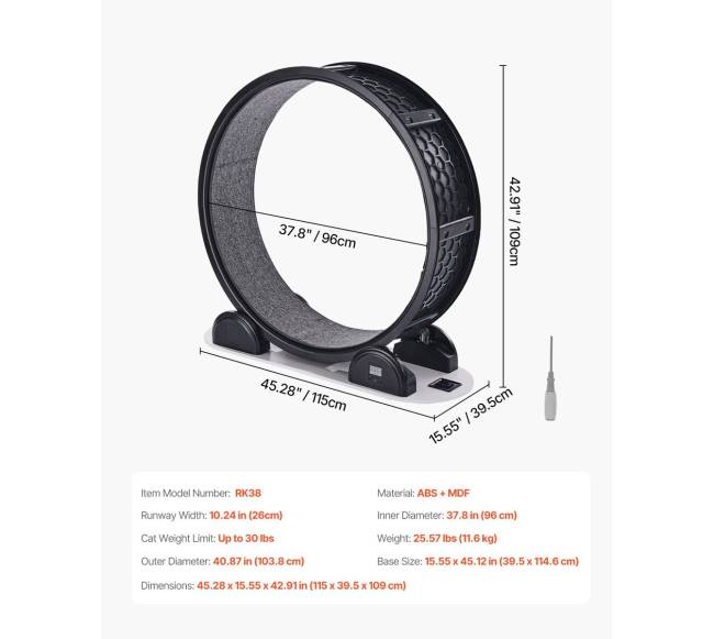 Katės bėgimo ratas su pedometru juodas6