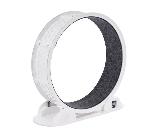 Baltas kačių bėgimo ratas su pedometru9