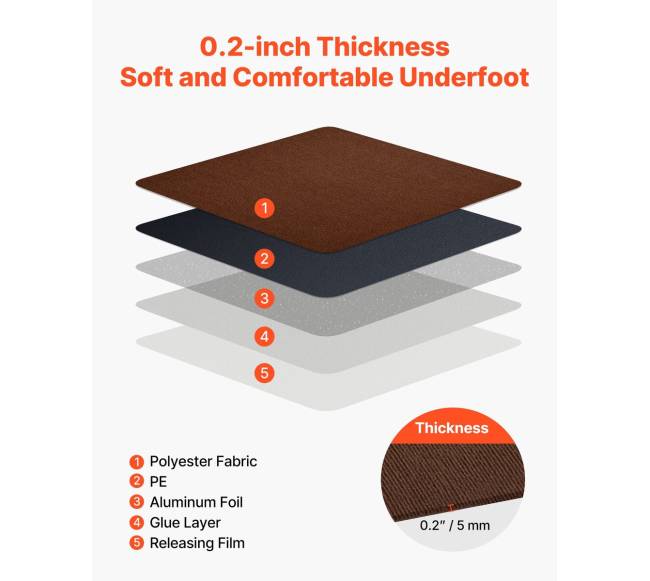 Kiliminės plytelės 61x61 cm, 20 vnt, rudos2