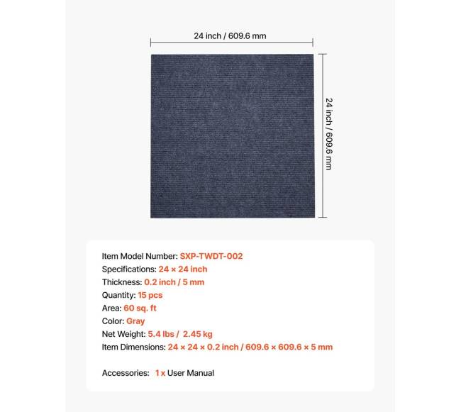 Lipnios kiliminės plytelės 15 vnt (60x60 cm)6