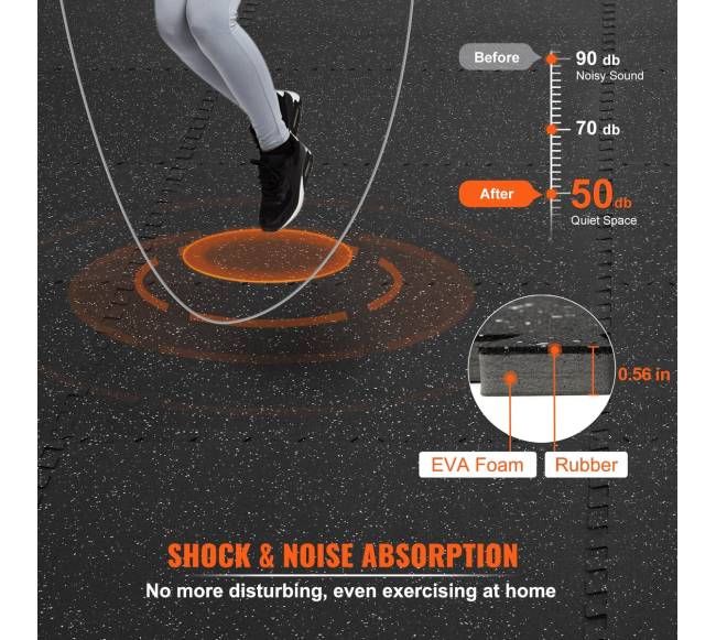 EVA sujungiamojo putplasčio grindų kilimėliai 6 vnt.2