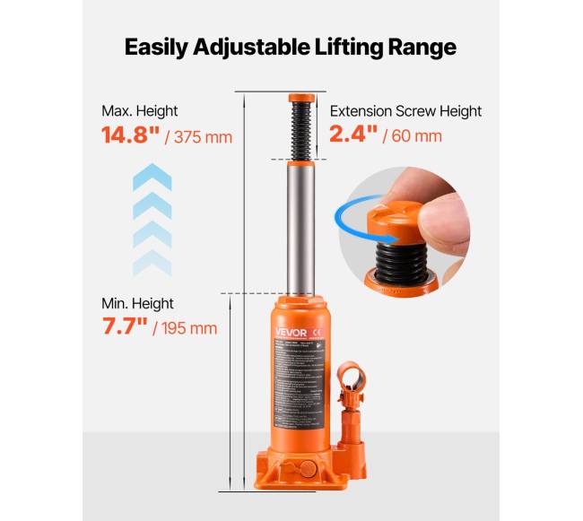 Hidraulinis butelinis keltuvas 6 t automobiliams2