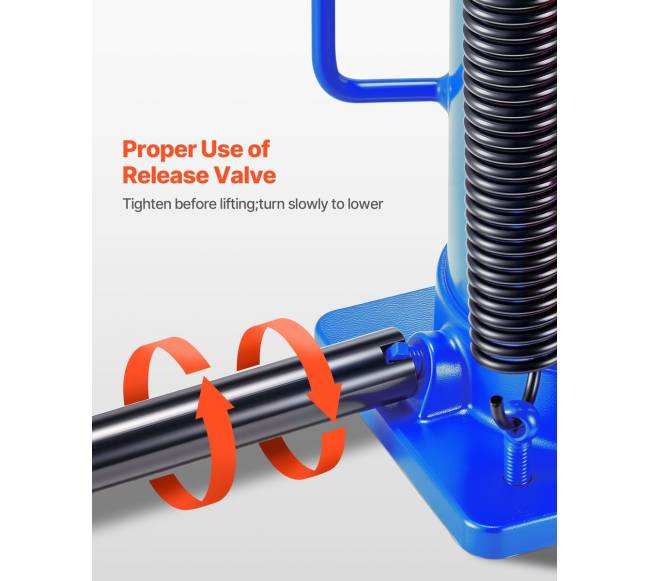 Hidraulinis butelio keltuvas 20 tonų mėlynas5