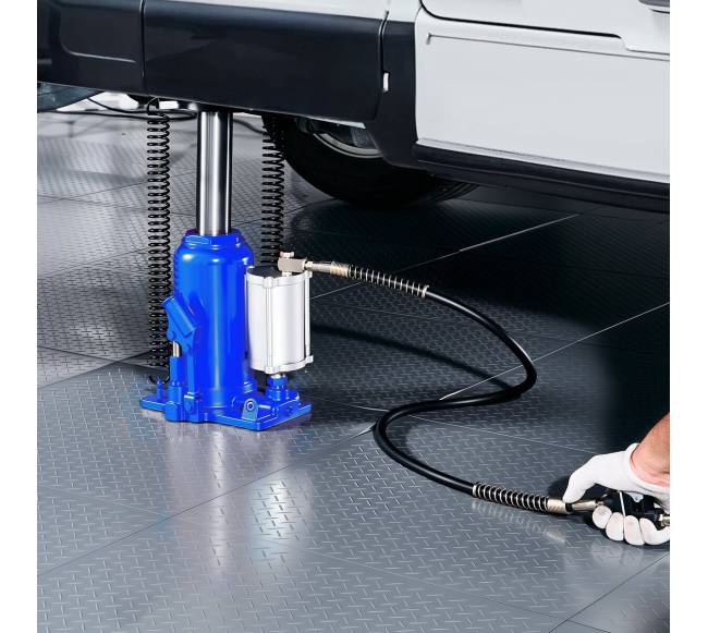 Hidraulinis butelio keltuvas 20 tonų mėlynas7