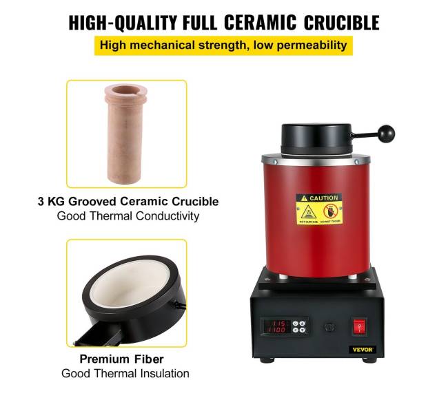 Auksinio lydymo krosnelė su 3 kg tigliu2