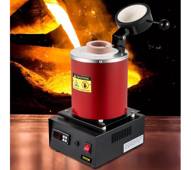 Auksinio lydymo krosnelė su 3 kg tigliu7