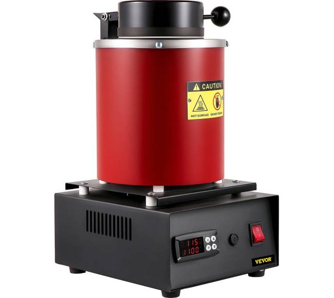 Auksinio lydymo krosnelė su 3 kg tigliu8