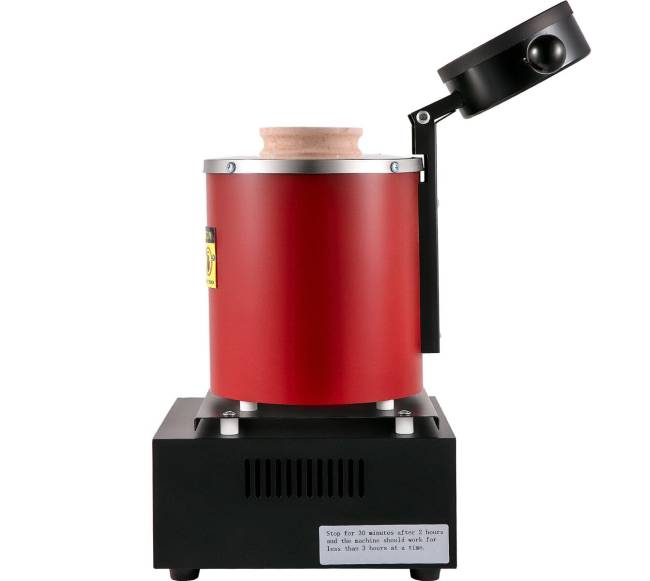 Auksinio lydymo krosnelė su 3 kg tigliu9