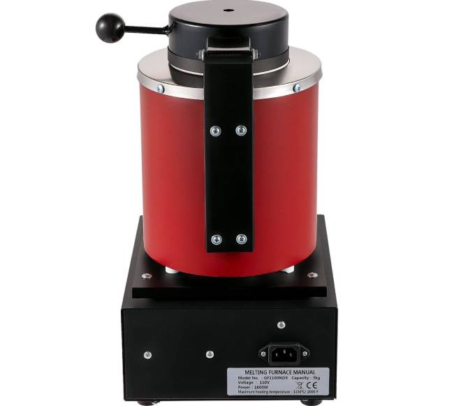 Auksinio lydymo krosnelė su 3 kg tigliu10