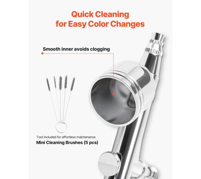 Aerografas su kompresoriumi ir 3 purkštukais5