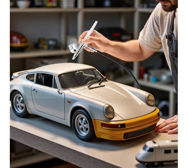 Aerografų rinkinys su kompresoriumi7