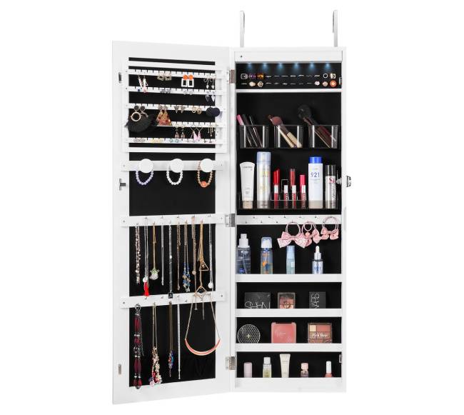 Veidrodinė papuošalų spinta su užraktu10