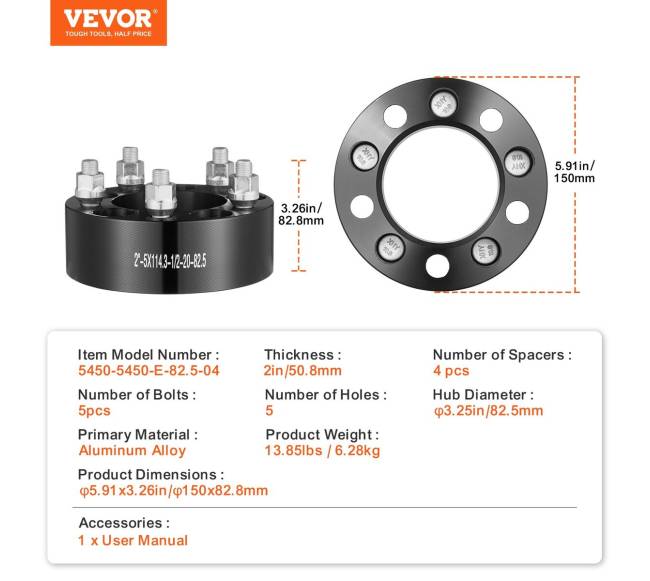 5 skylių ratų tarpikliai 4 vnt juodi6