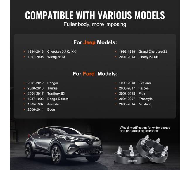 4 vnt. ratų tarpikliai 5x4,5 su 5 tvirtinimais3