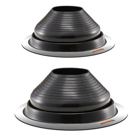 2 vnt. metalinės stogo vamzdžių apsaugos 150-280 mm0