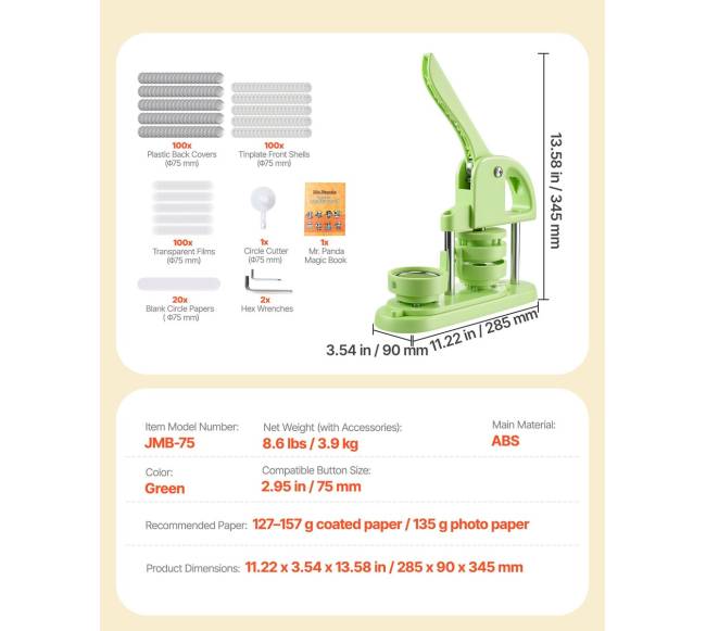 Ženkliukų gaminimo mašina 75 mm, suformuota6