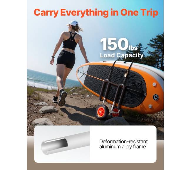 Baidarių vežimėlis su 68 kg apkrova1