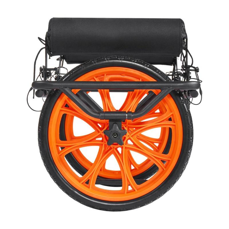 Kanojų vežimėlis su guminiais ratais ir atrama0