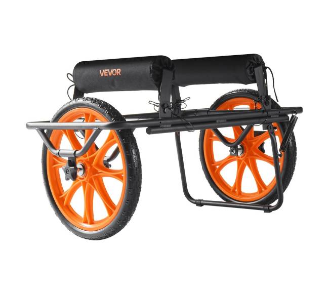 Kanojų vežimėlis su guminiais ratais ir atrama8