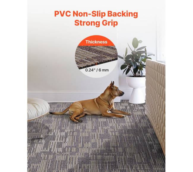 Modulio kiliminė danga, 24 vnt., pilka ir ruda4