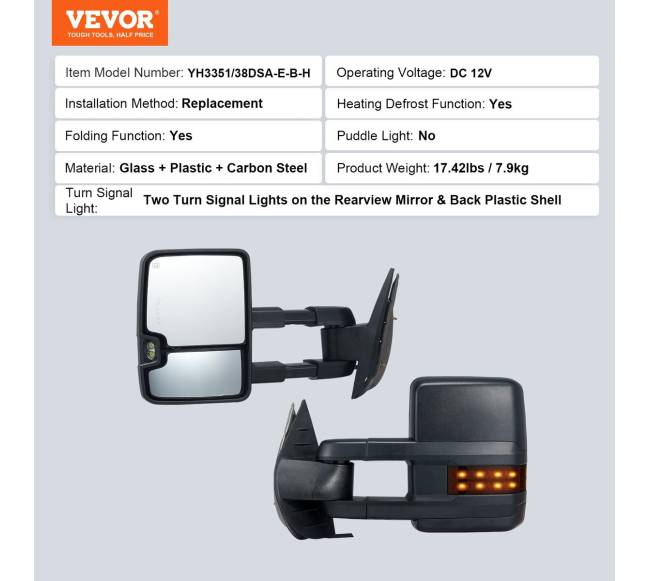 Elektra šildomi veidrodžiai Chevrolet, GMC, Cadillac6