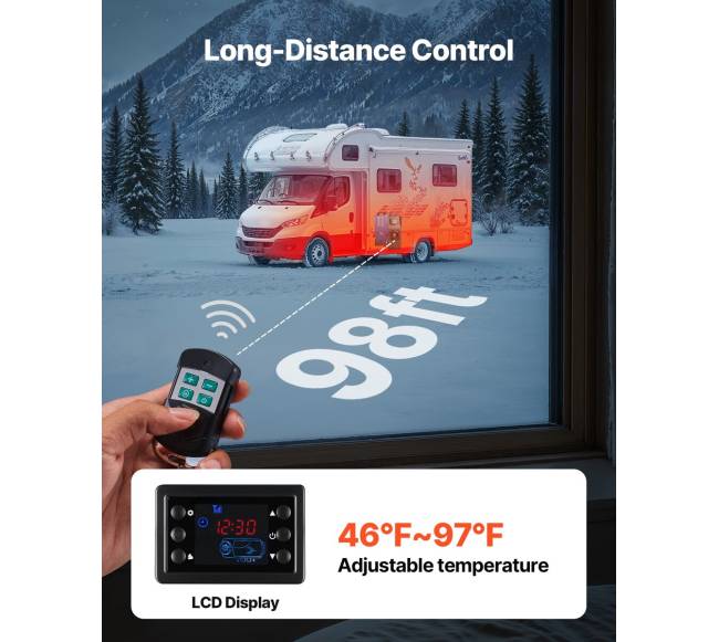 Nešiojamas dyzelinis šildytuvas 8KW su nuotoliniu valdymu4