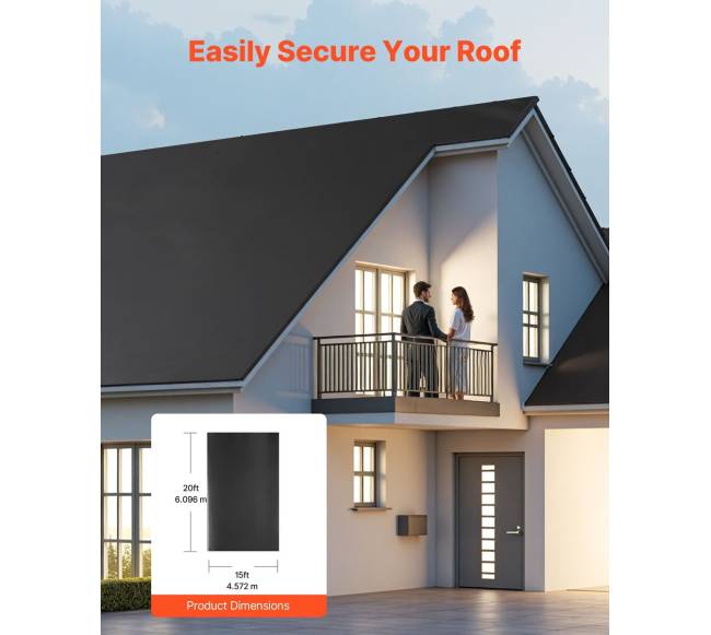 EPDM gumos danga 4.5 m x 6.1 m2