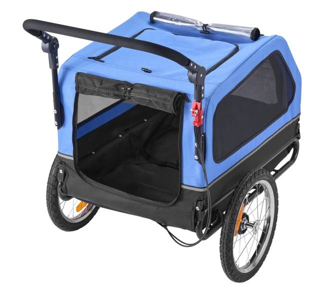 Šunų dviračių prikabinamas vežimėlis 2-in-19