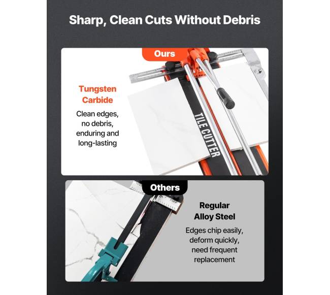 430 mm rankinis plytelių pjaustiklis su dvigubais bėgiais5